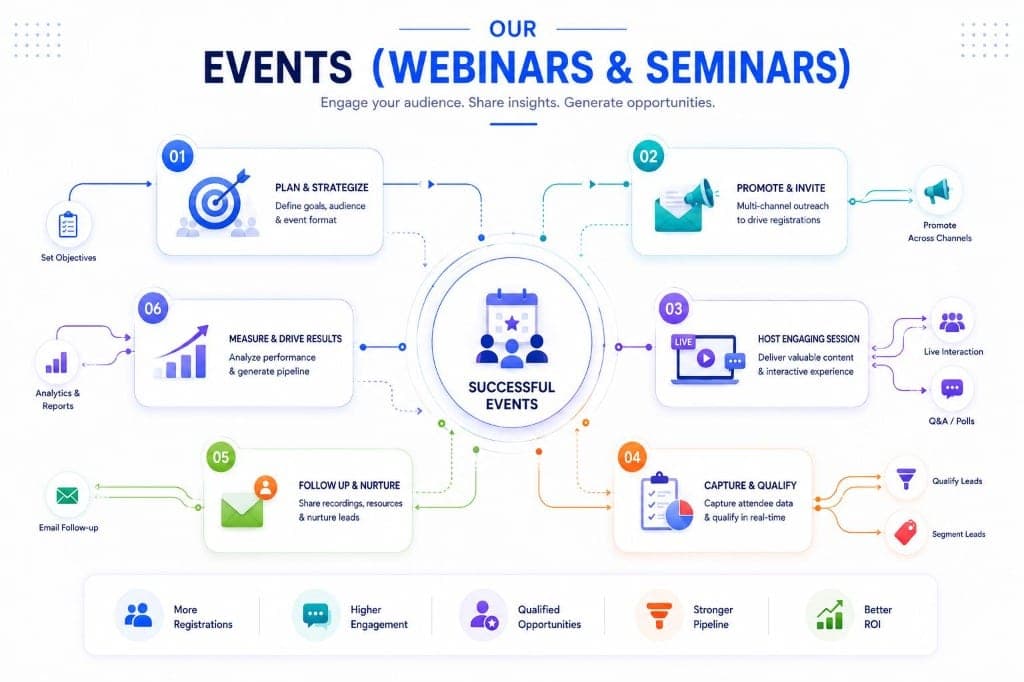 Events Webinars and Seminars Process
